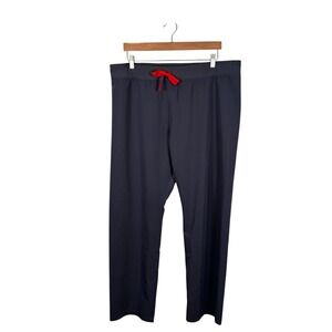 Figs Men’s Gray Cargo Pants with Red Drawstring